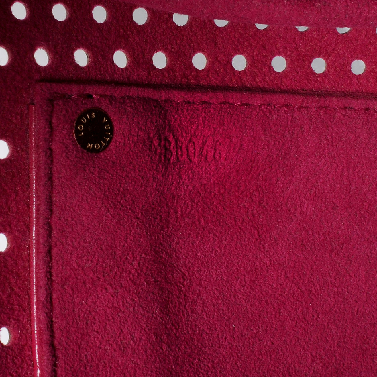 Monogram Perforated Speedy 30 Fuchsia