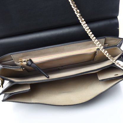 Chloe Suede Calfskin Medium Faye Shoulder Bag Black 5 of 12