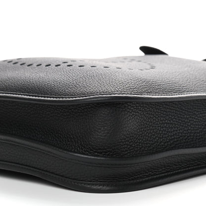 Hermes Taurillon Clemence Evelyne III PM Black 9 of 9