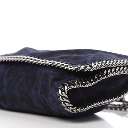 Stella McCartney Shaggy Deer Leopard Print Falabella Messenger Blue 7 of 8