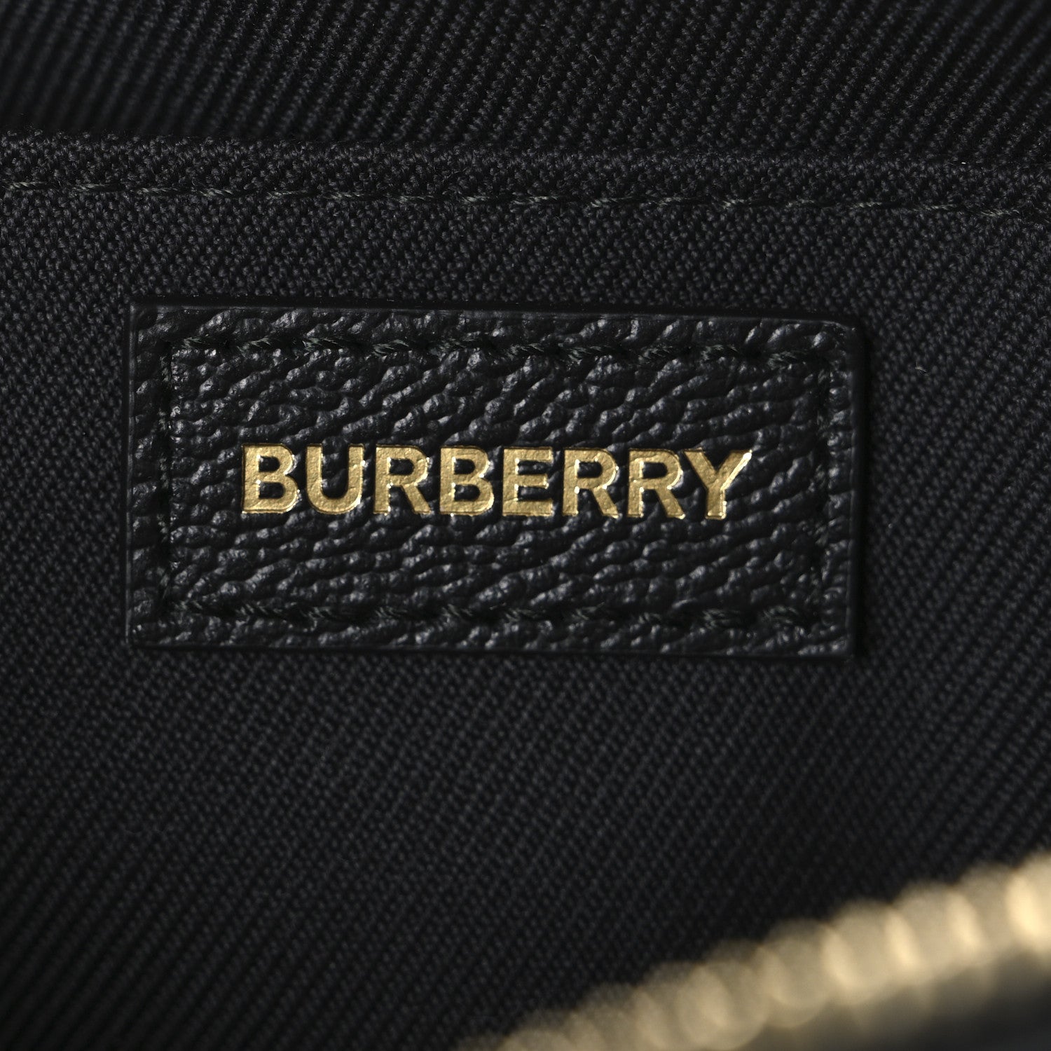 Burberry Giant Check Calfskin Small Camera Bag Black 1858257