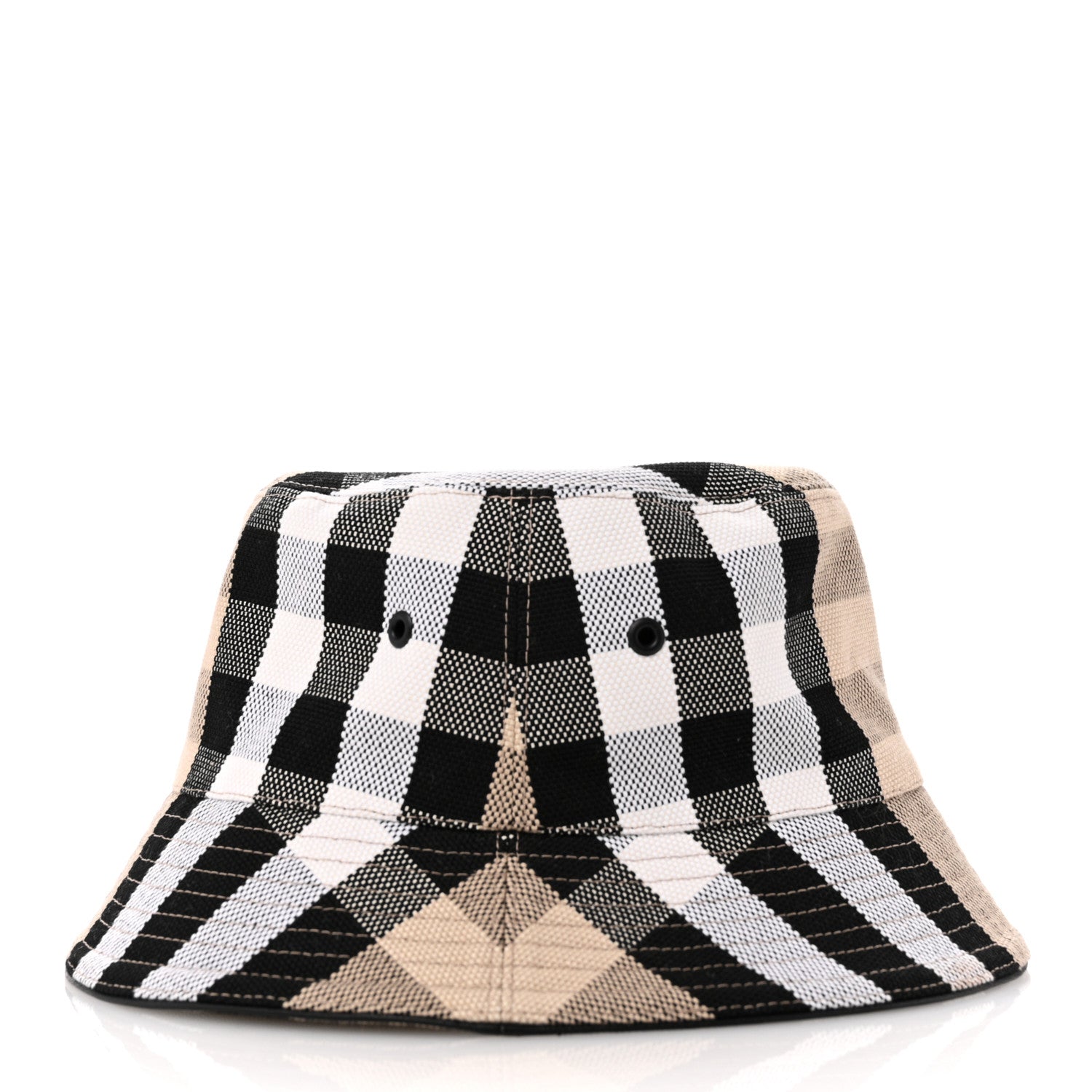 Burberry Cotton Canvas Giant Check Bucket Hat M  Dusty Sand 5 of 10