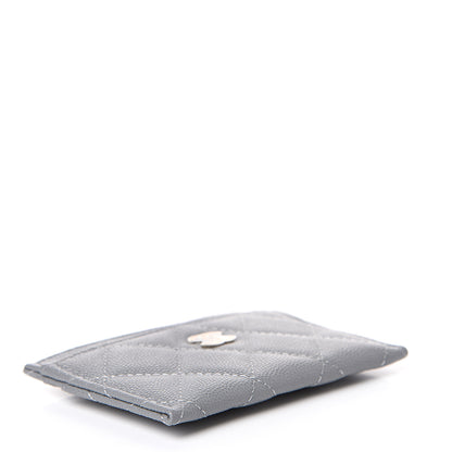 Chanel Caviar Quilted Card Holder Grey 3 of 8