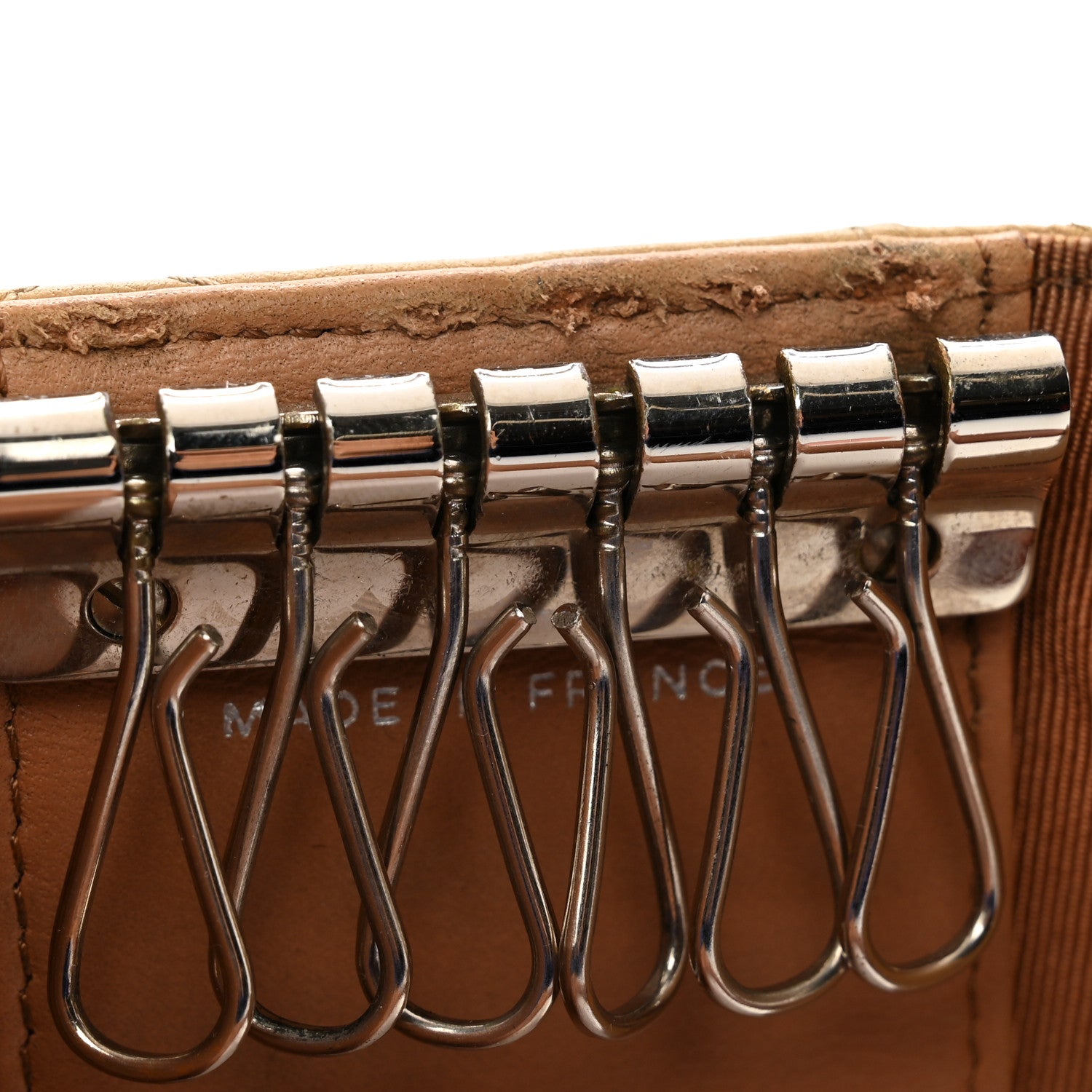 Chanel Lambskin Quilted 6 Key Holder Beige 9 of 13