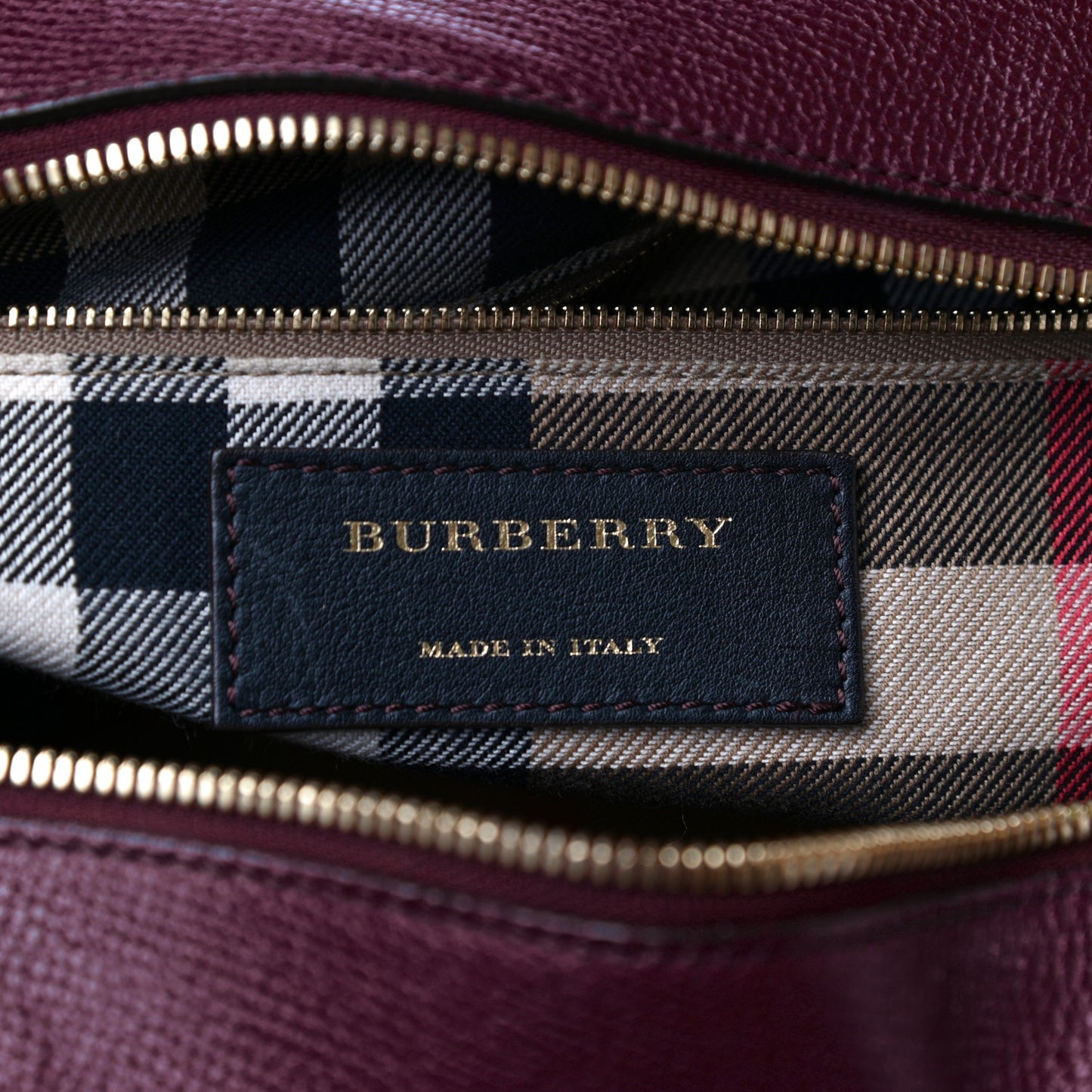 Derby Calfskin Medium Alchester Bowling Bag Mahogany Red