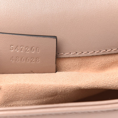 Gucci Calfskin Matelasse Mini GG Marmont Top Handle Shoulder Bag Porcelain Rose 7 of 10