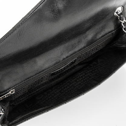 Chanel Patent Square Stitched CC Flap Clutch Black 5 of 7