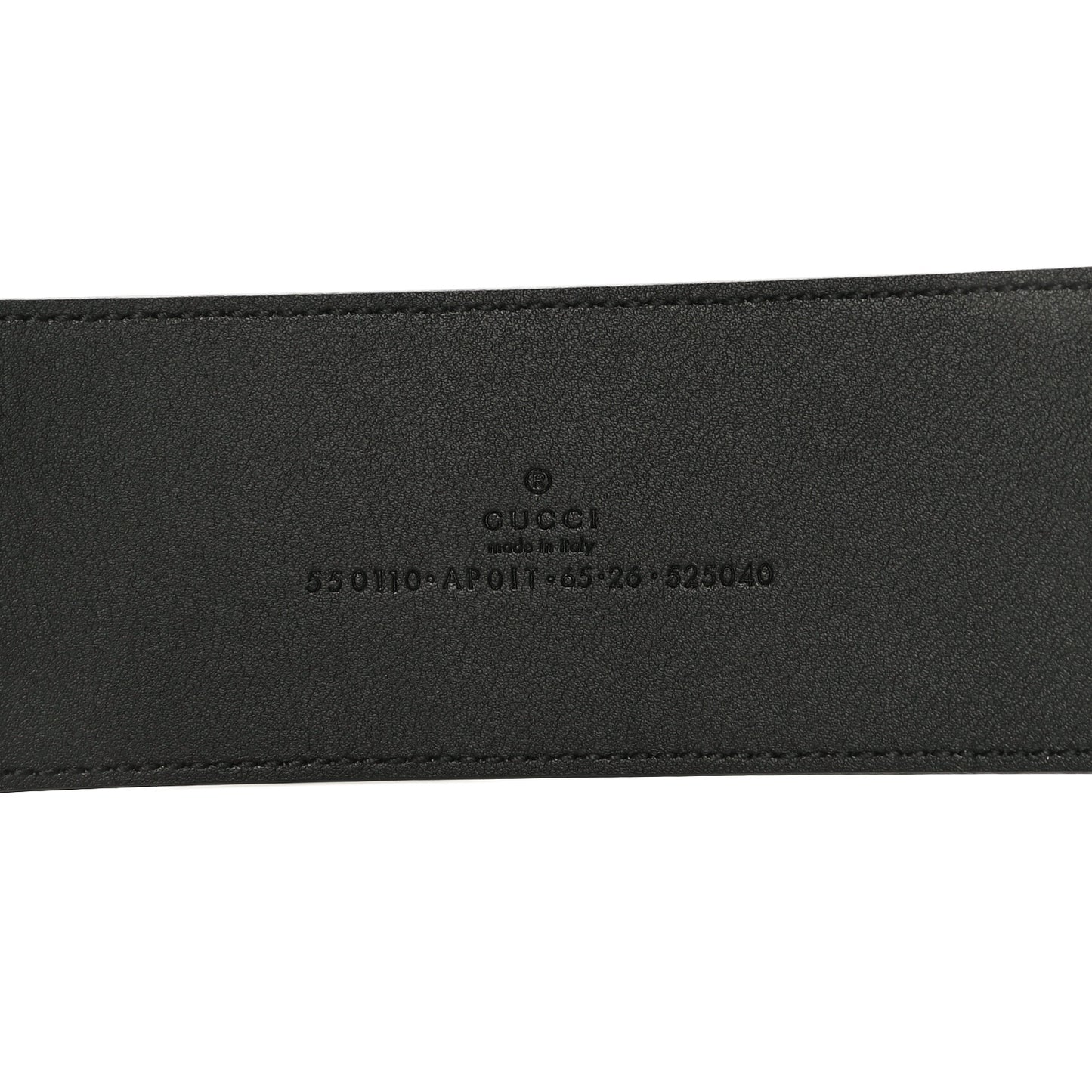 Calfskin Crystal Double G 55mm Belt 65 26 Black