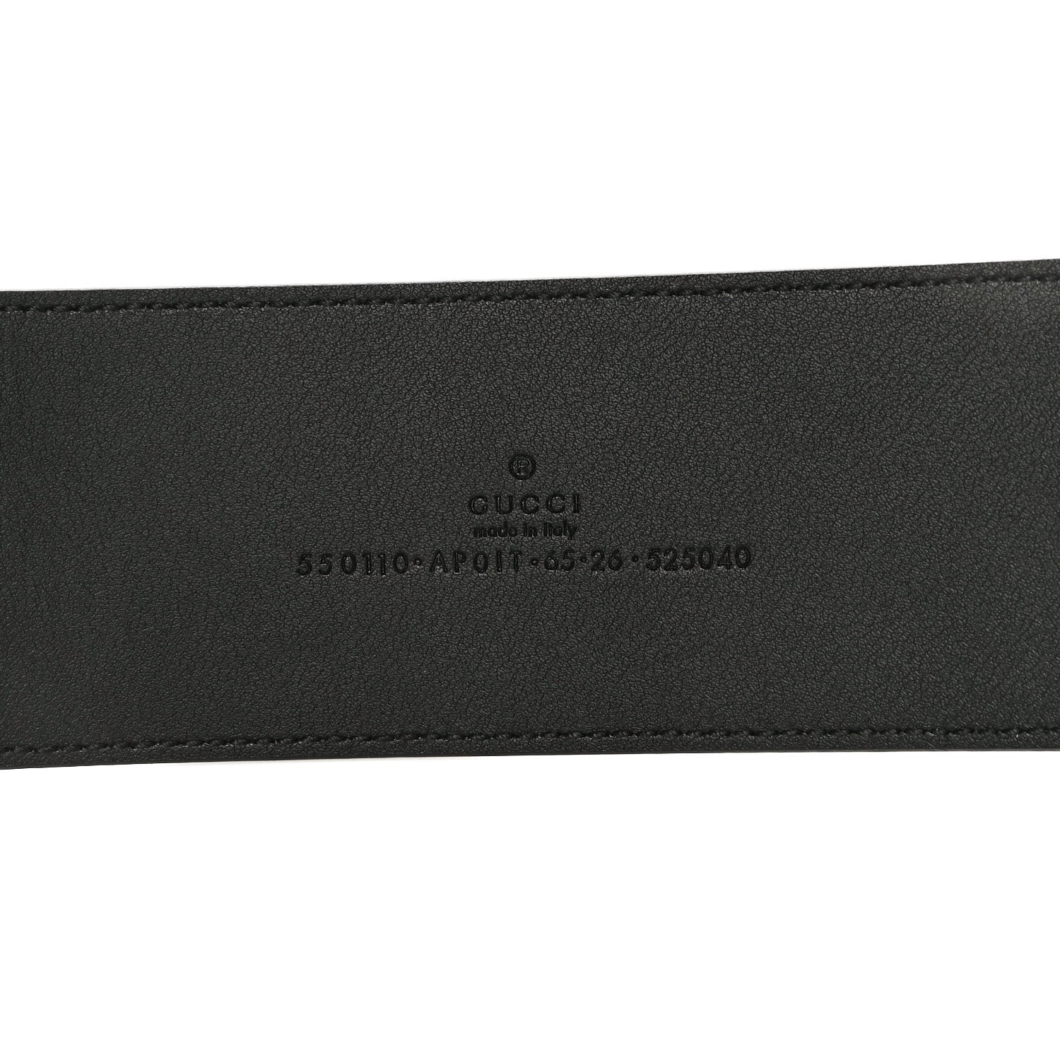 Gucci Calfskin Crystal Double G 55mm Belt 65 26 Black 4 of 7