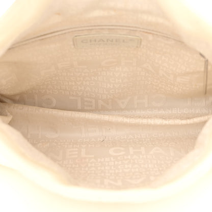 Chanel Lambskin Stitched Small Ultimate Soft Tote White 6 of 11