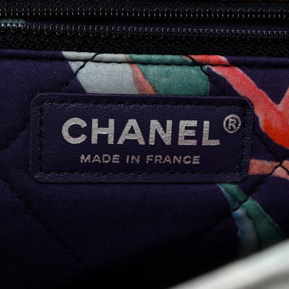 Chanel Canvas Quilted Jungle Jeans Flap White Multicolor 6 of 11