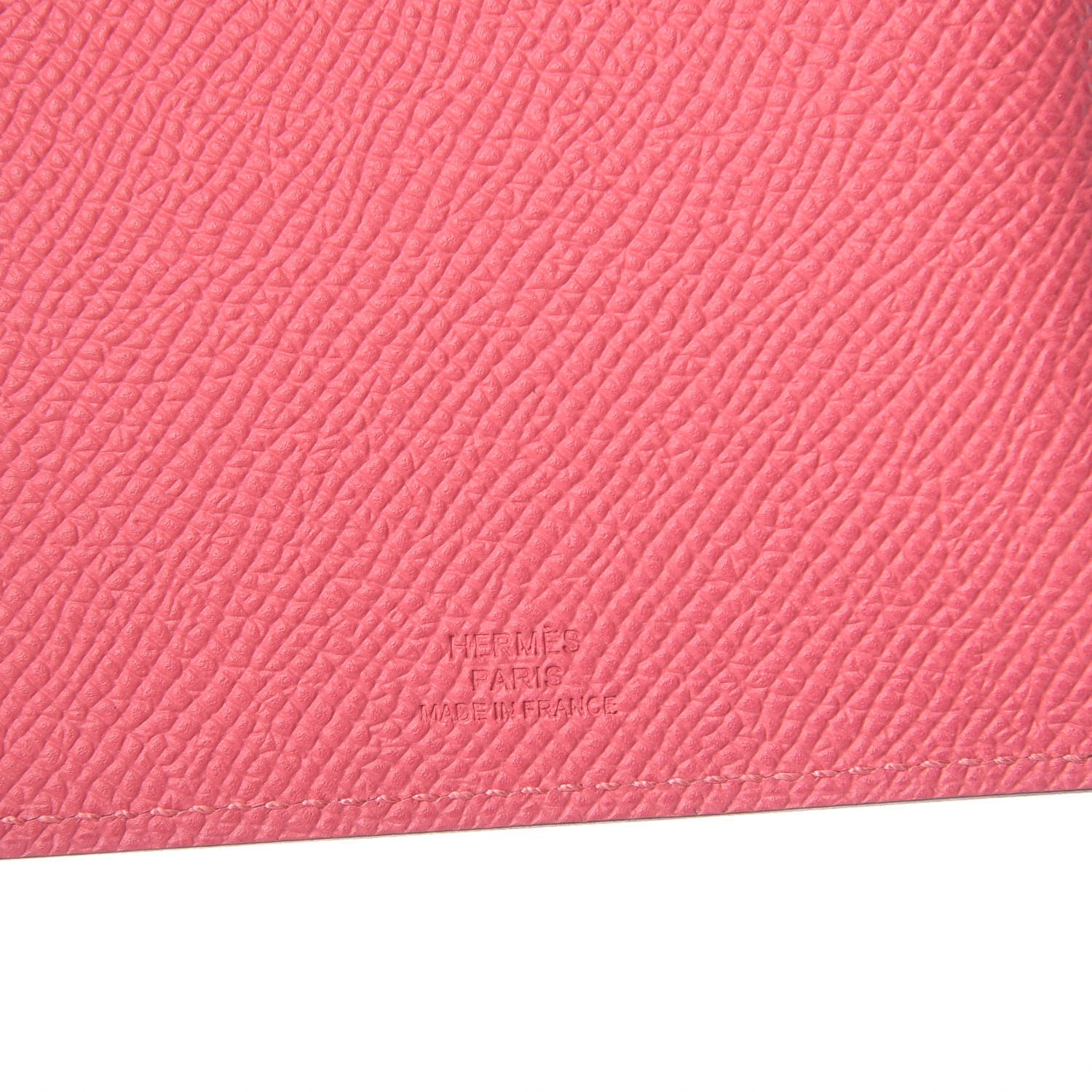 Hermes Epsom Tarmac PM Passport Holder Rose Azalee 6 of 7