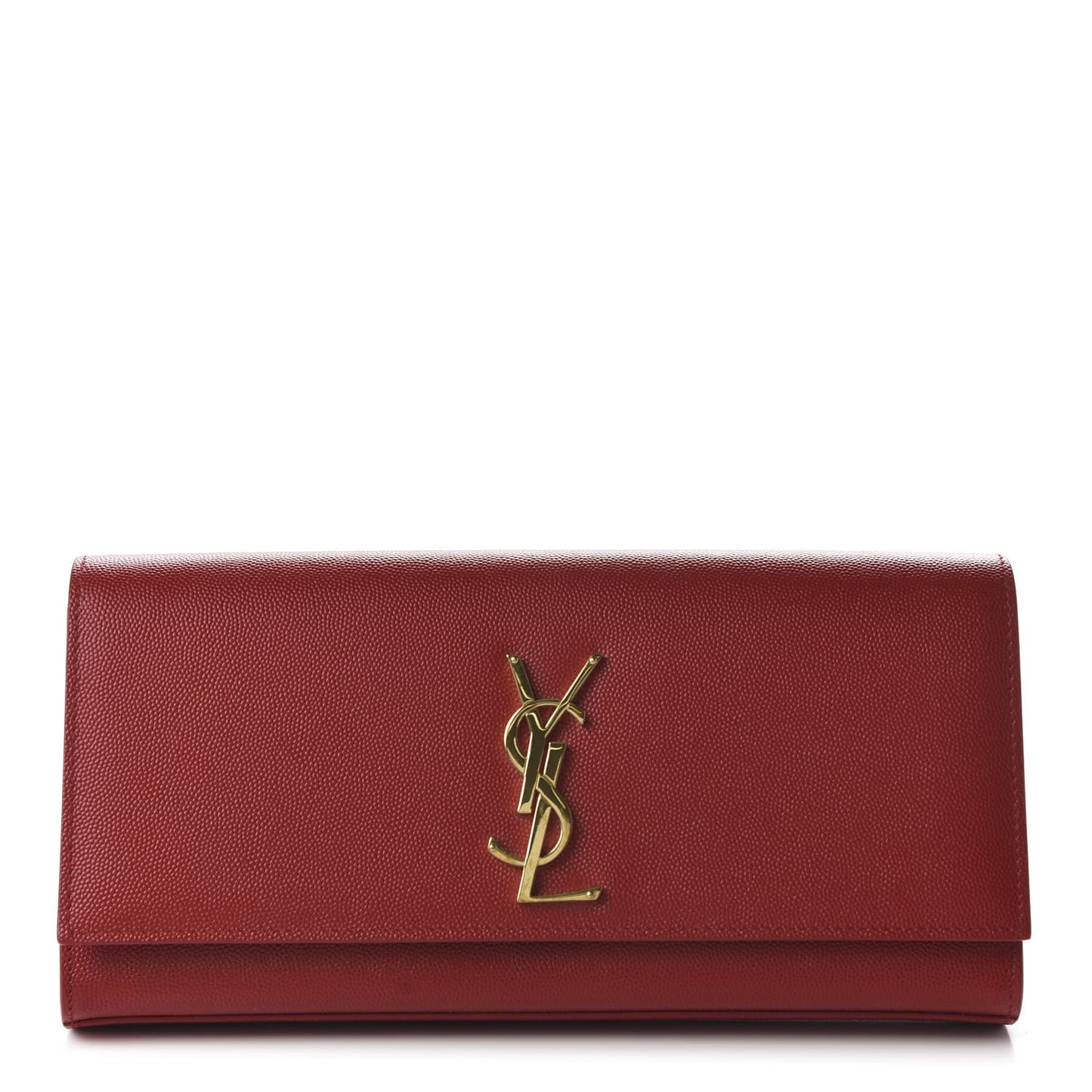 Grain De Poudre Classic Monogram Cassandre Clutch New Red