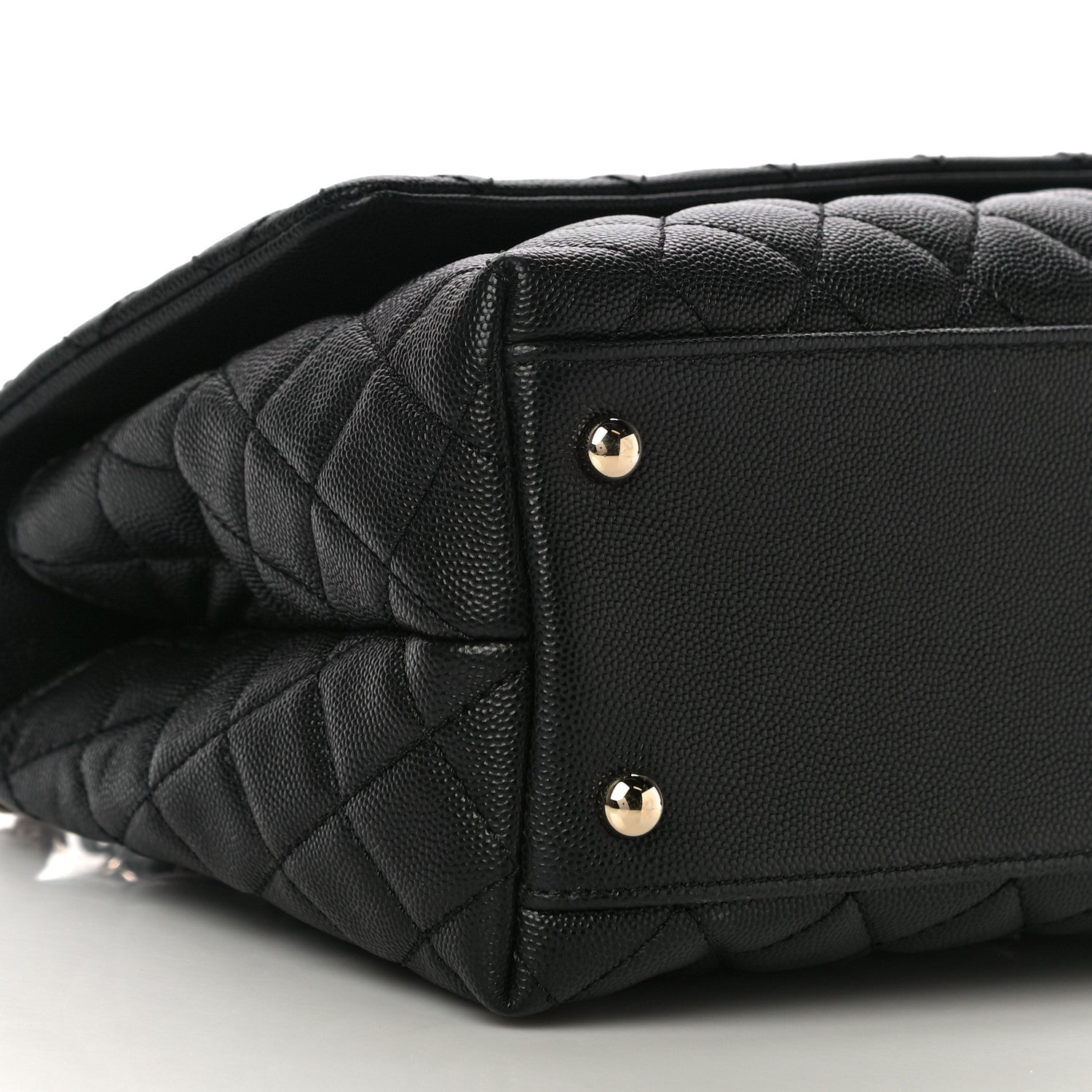 Chanel Caviar Quilted Small Coco Handle Flap Black 9 of 11