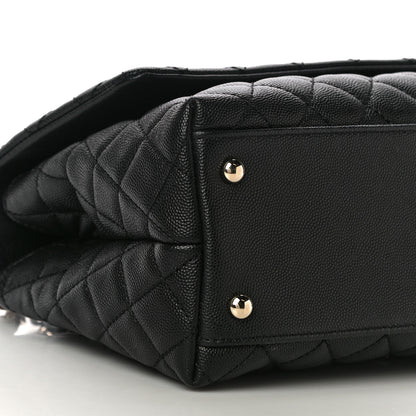 Chanel Caviar Quilted Small Coco Handle Flap Black 9 of 11