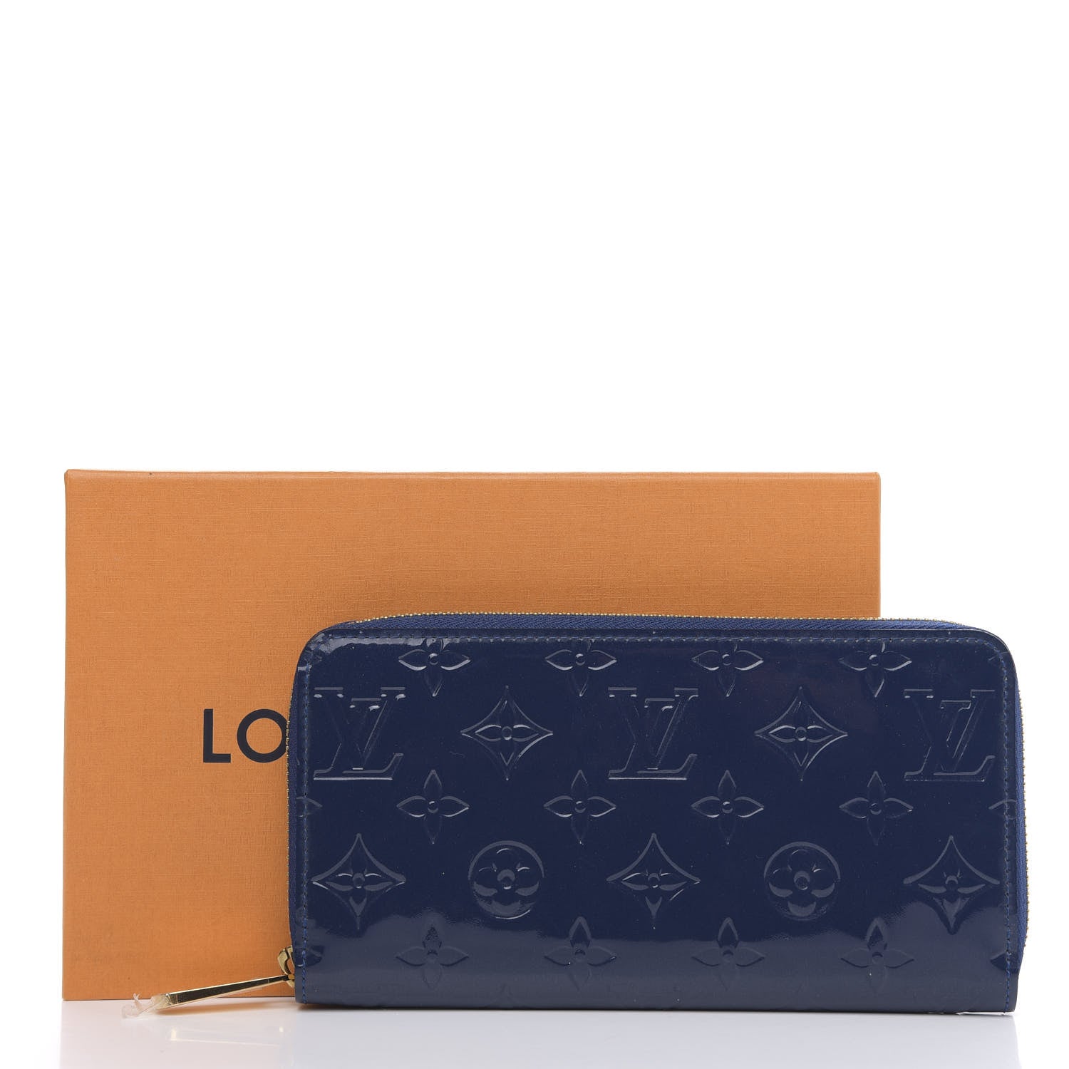 Louis Vuitton Vernis Zippy Wallet Grand Blue 7 of 7