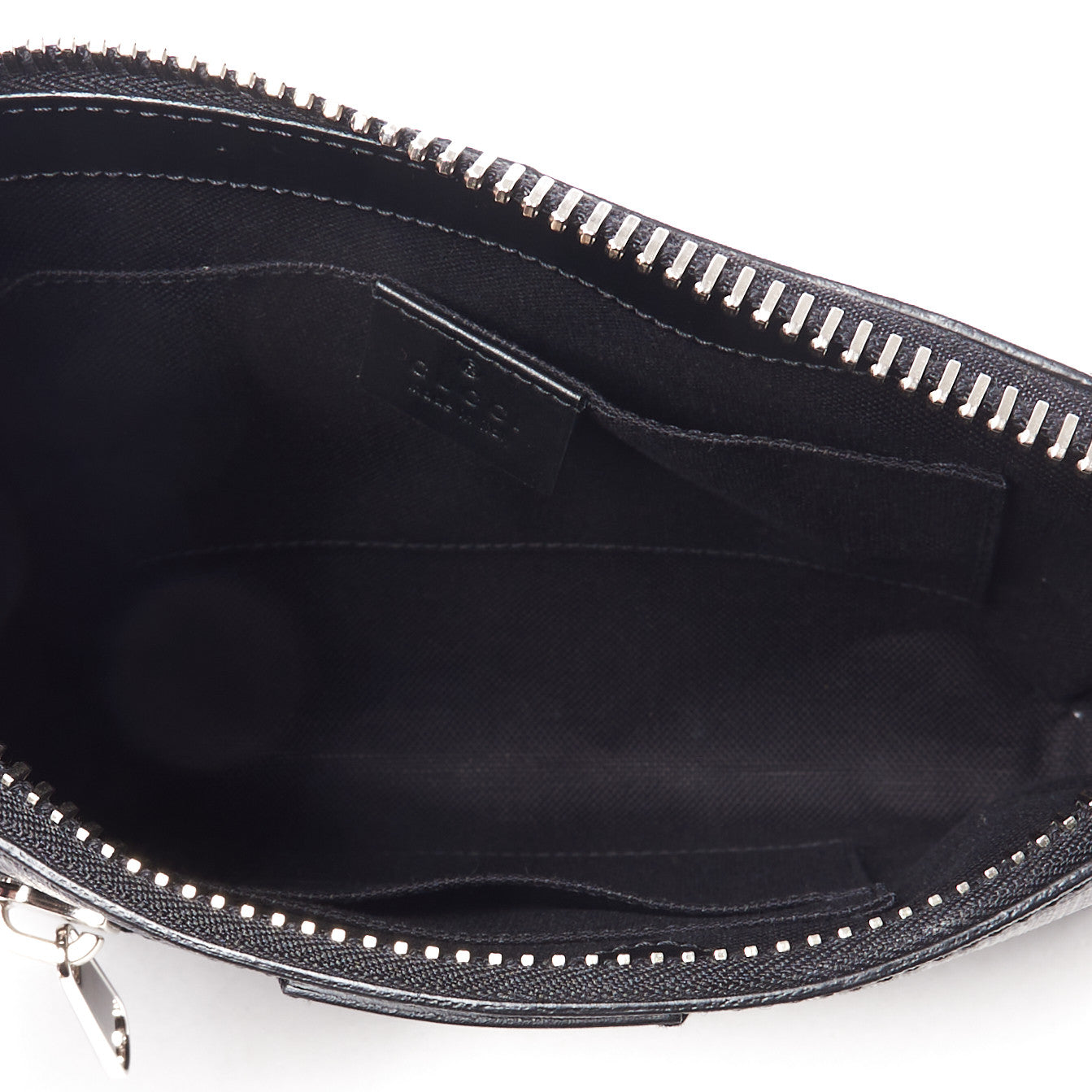Gucci GG Supreme Monogram Web Small Flat Messenger Bag Black Grey 5 of 10