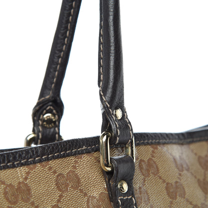 Gucci Crystal Monogram Large Joy Tote Beige Ebony Testa di Moro 24 of 26