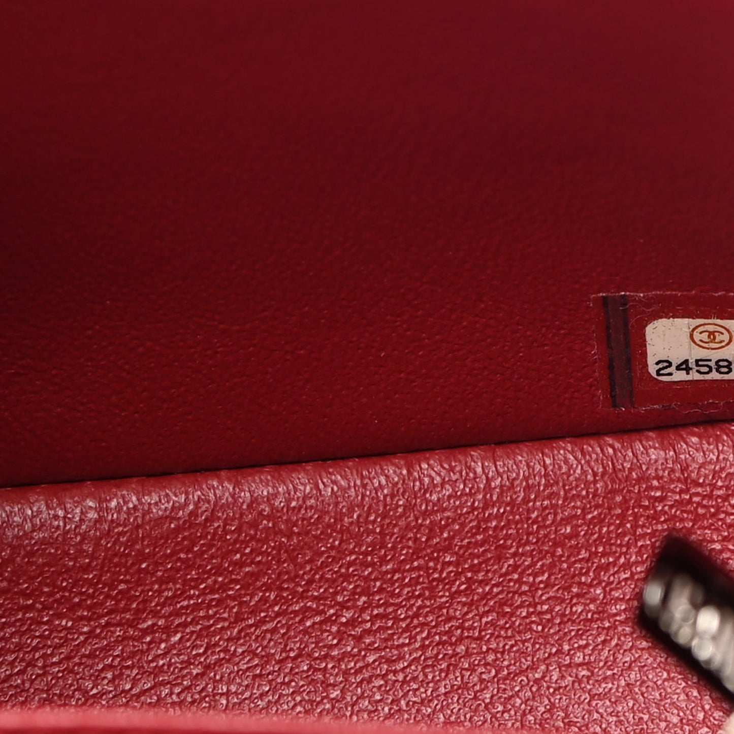 Caviar Quilted Mini Rectangular Flap Red