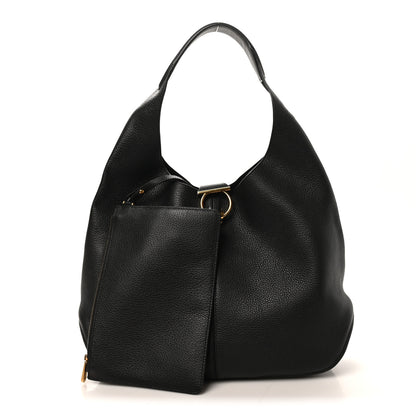 Salvatore Ferragamo Calfskin Margot Hobo Black Black 3 of 10