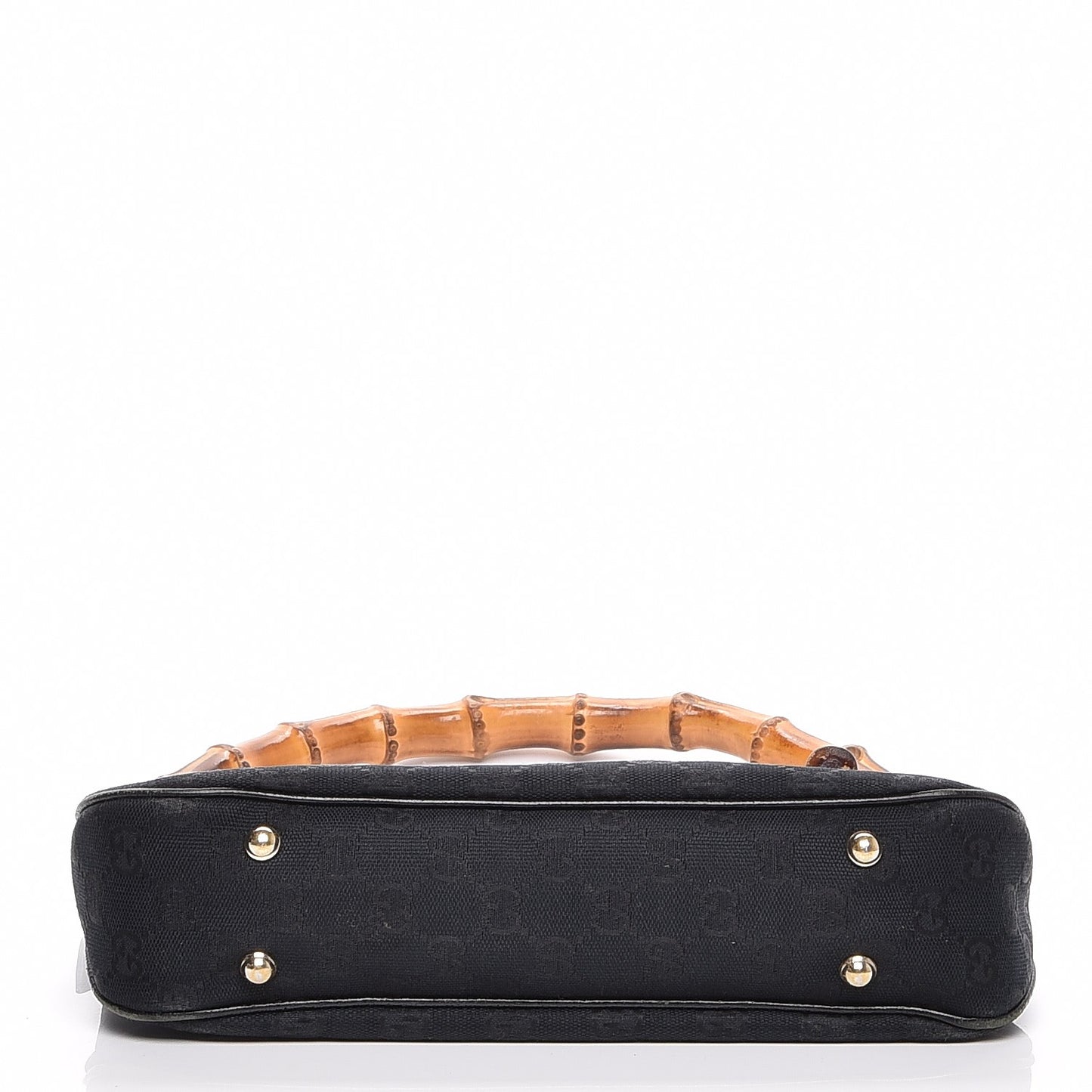 Monogram Anita Bamboo Top Handle Bag Black