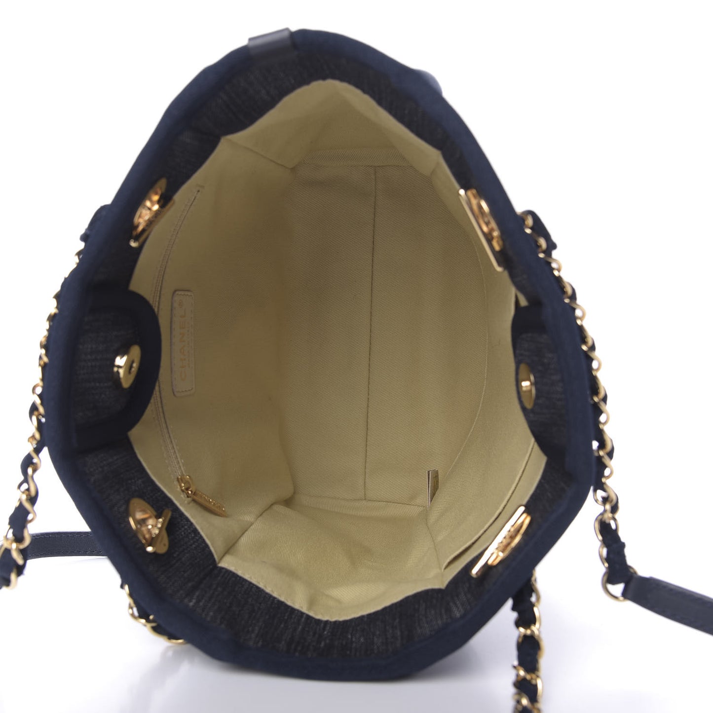 Denim Mini Deauville Tote Dark Blue