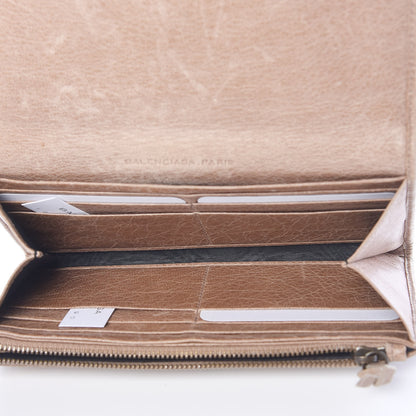 Balenciaga Agneau Classic Hardware Money Wallet Seigle 5 of 17
