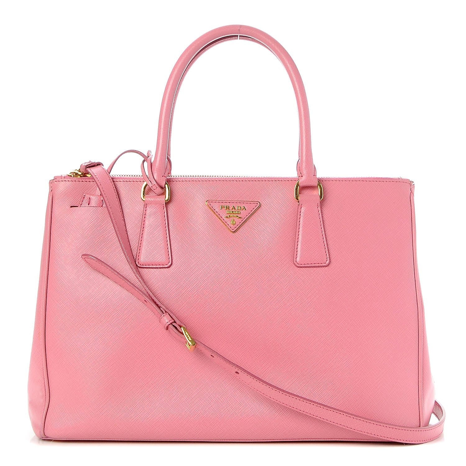 Prada Saffiano Medium Galleria Double Zip Tote Geranio 1 of 12