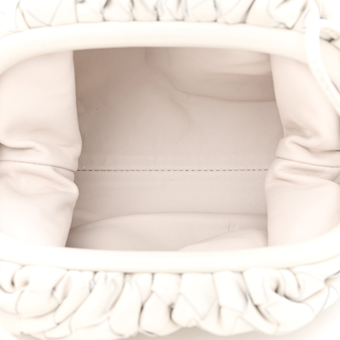 Nappa Intrecciato The Mini Pouch Chalk