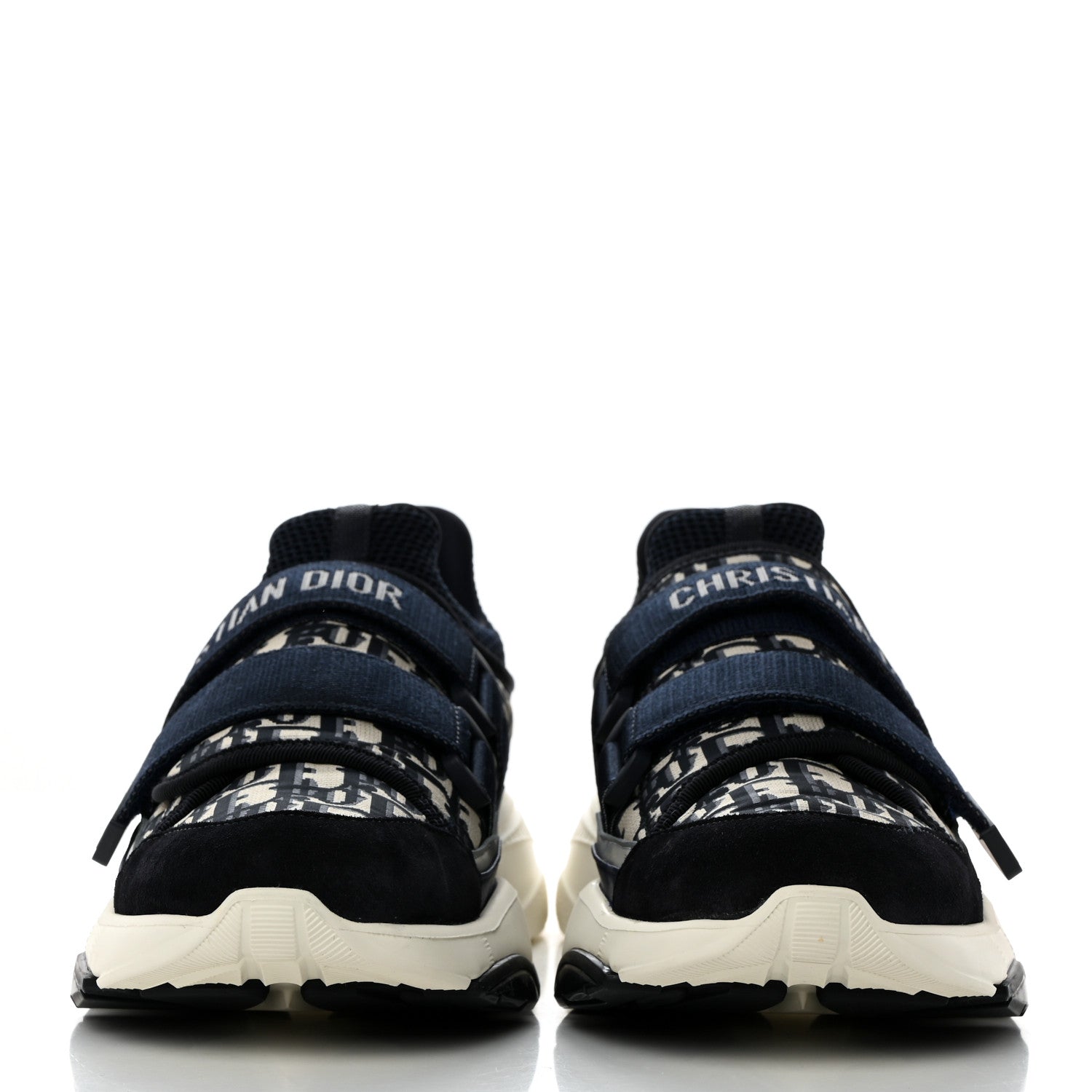 Christian Dior Technical Fabric Oblique D-Wander Sneakers 40.5 Deep Blue 2 of 10