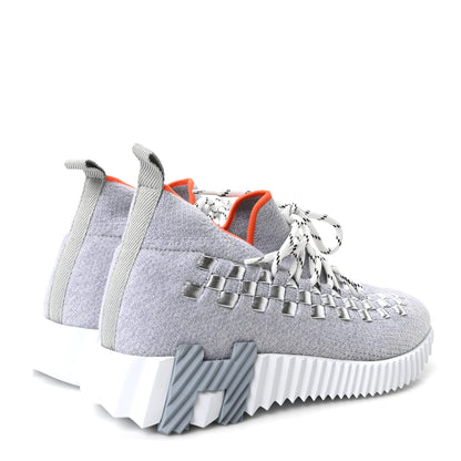 Hermes Technical Canvas Womens Flex Slip-On Sneaker 36 Gris Silex 5 of 10