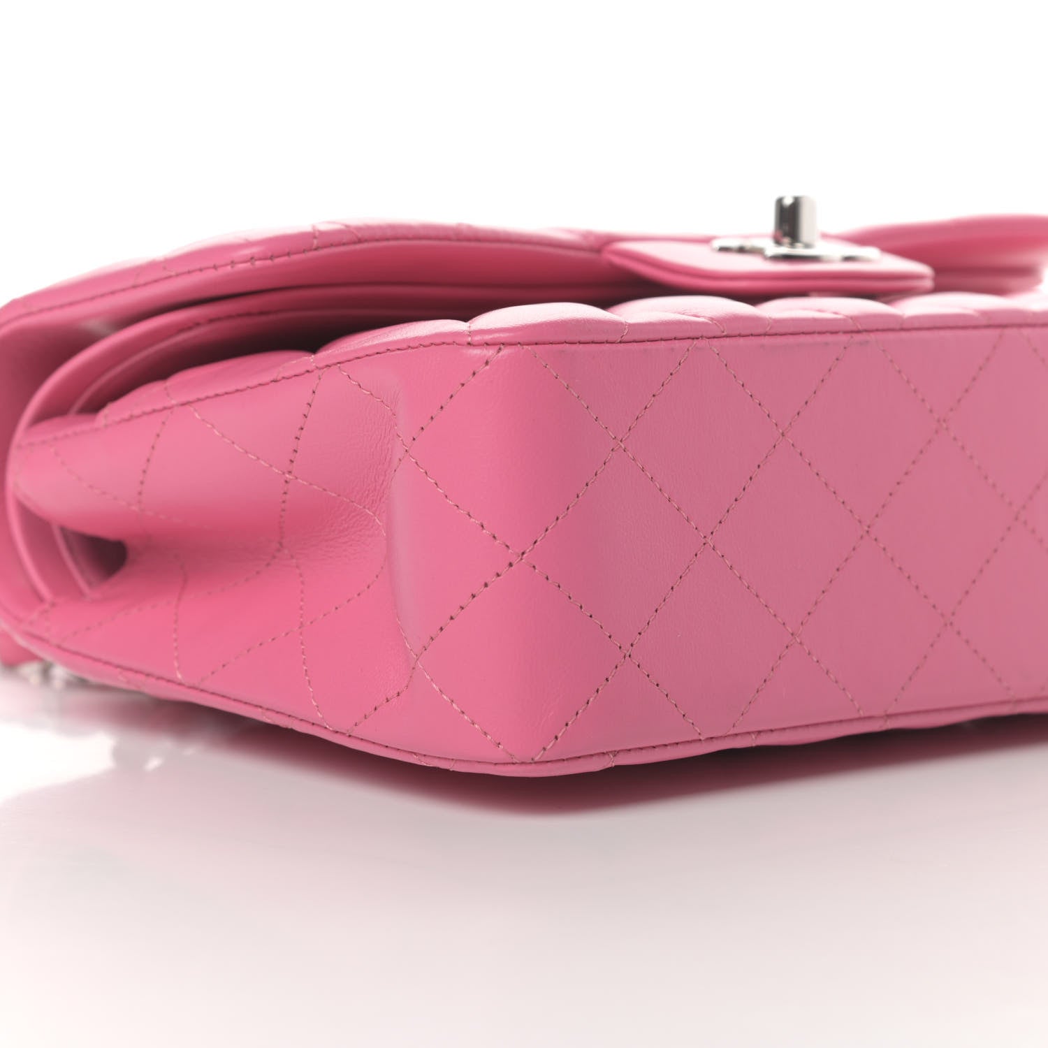 Chanel Lambskin Quilted Small Double Flap Pink 9 of 14