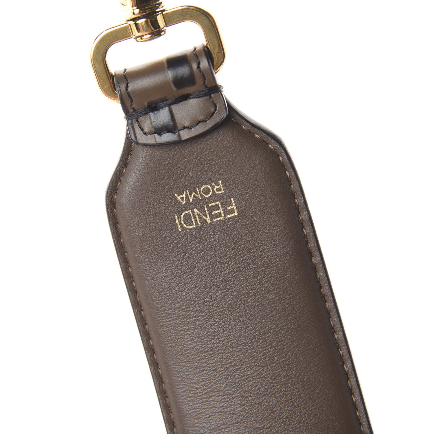 Fendi Calfskin FF 1974 Embossed Mini Strap You Maya Black 4 of 4