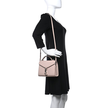 Saint Laurent Grain de Poudre Mini Classic Monogram Cassandra Top Handle Marble Pink 2 of 6