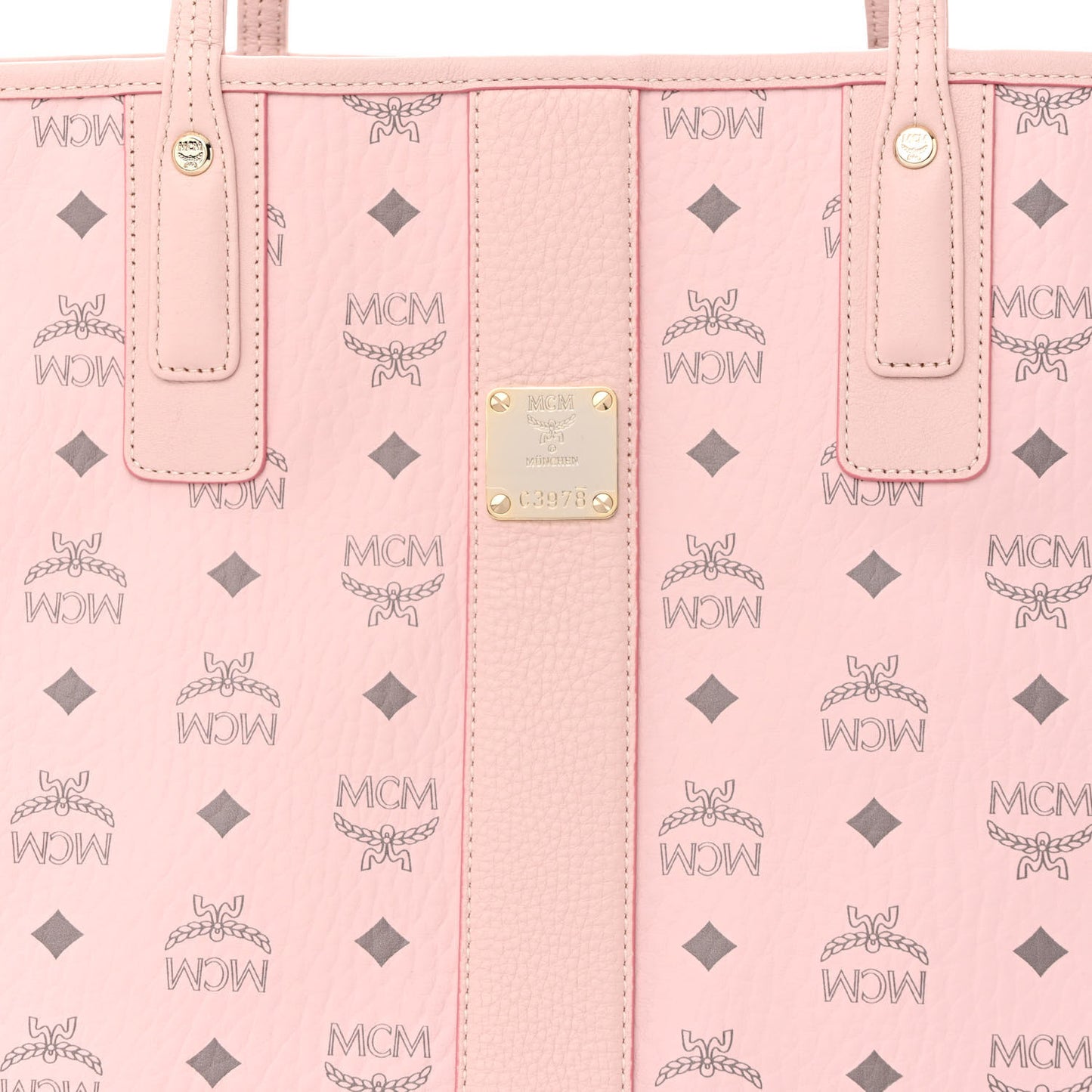 Visetos Medium Liz Reversible Shopper Tote Powder Pink