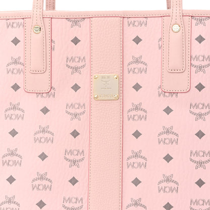 MCM Visetos Medium Liz Reversible Shopper Tote Powder Pink 9 of 19