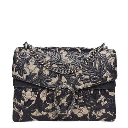 Gucci GG Supreme Monogram Arabesque Medium Dionysus Shoulder Bag Black 1 of 7