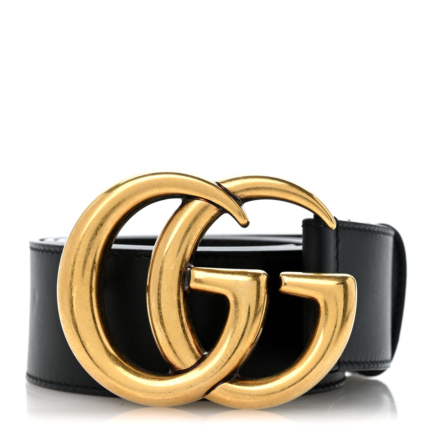 Gucci Calfskin Double G 40mm Belt 90 36 Black 1 of 7