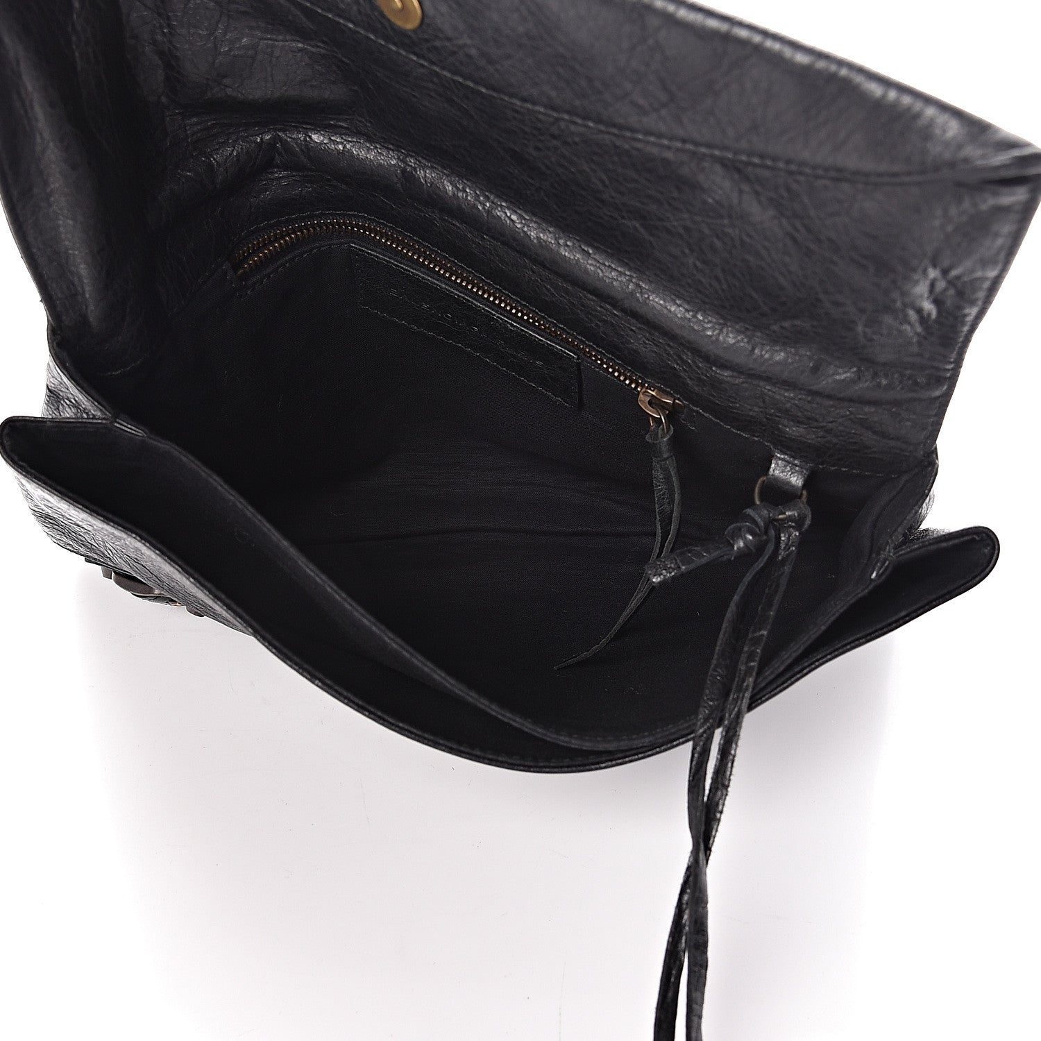 Balenciaga Agneau Classic Hardware Envelope Clutch Black 5 of 8