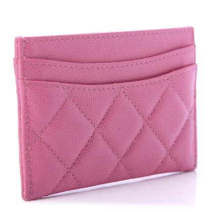 Chanel Shiny Caviar Quilted Card Holder Pink 3 of 12