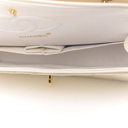 Chanel Lambskin Quilted Medium Double Flap White 5 of 13
