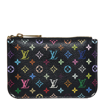 Louis Vuitton Monogram Multicolor Key Pouch Black Grenade 1 of 7