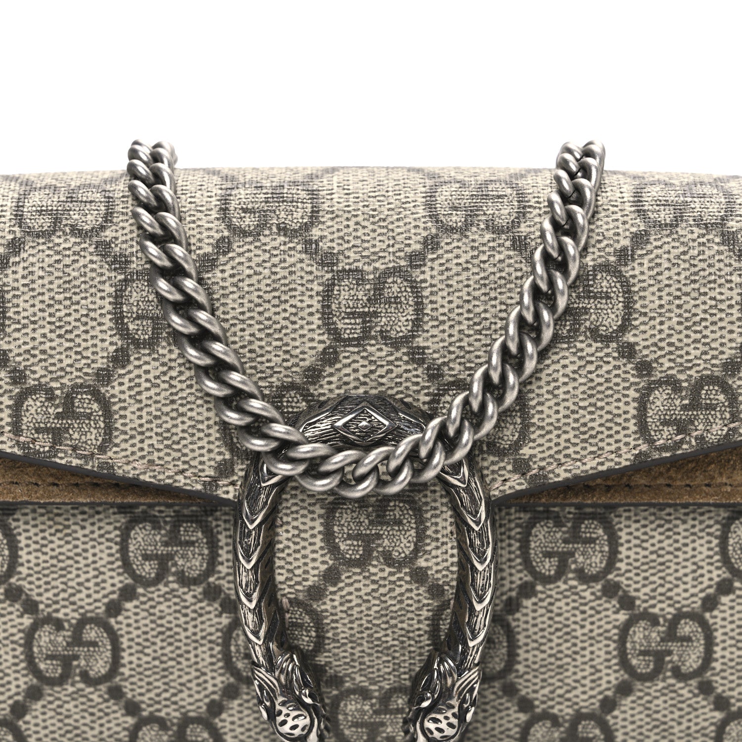 Gucci GG Supreme Monogram Super Mini Dionysus Shoulder Bag Taupe 8 of 11