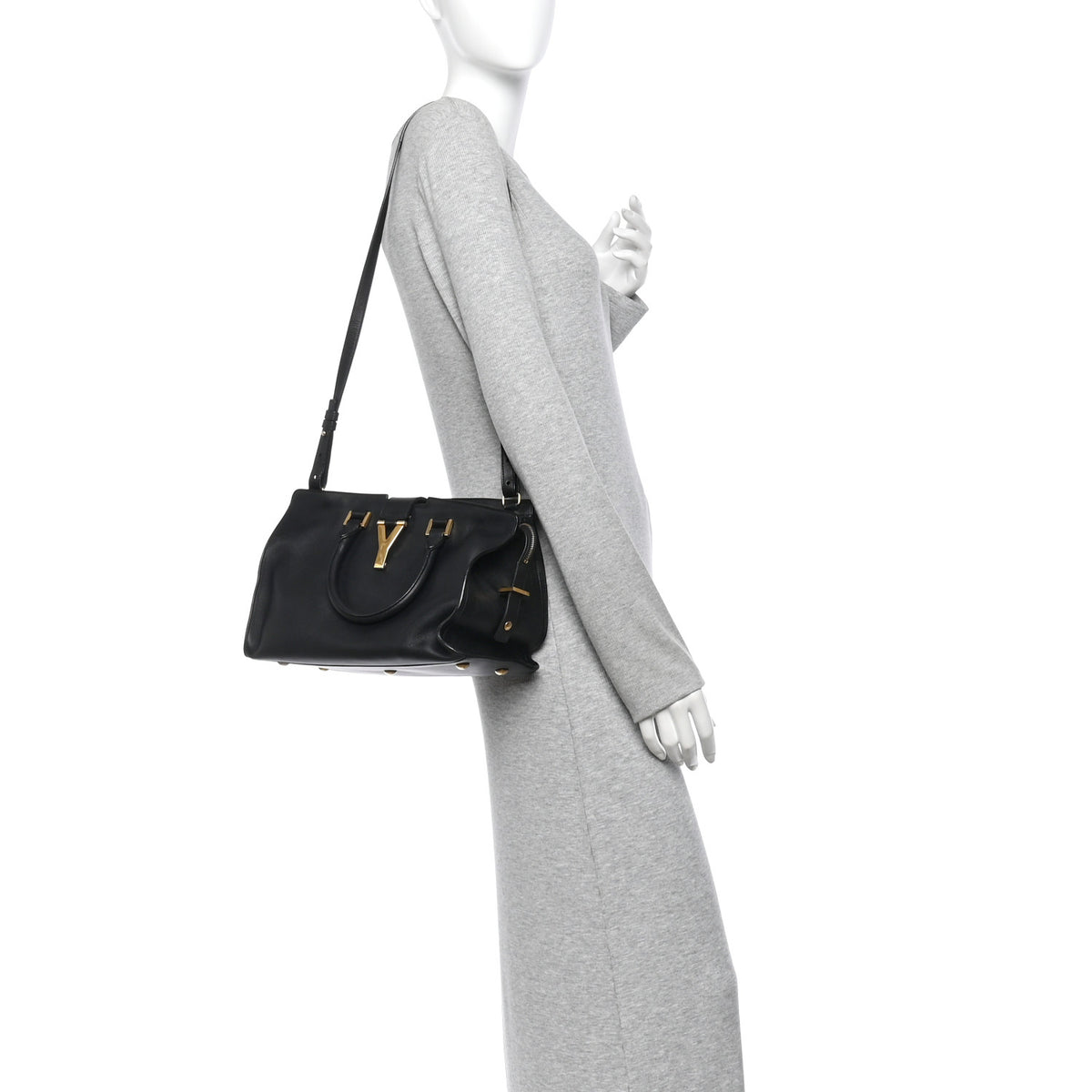 Calfskin Small Classic Y Cabas Black