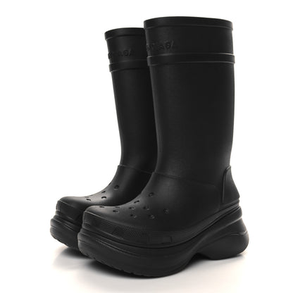 Balenciaga X CROCS Rubber Womens Rain Boots 41 Black 3 of 6