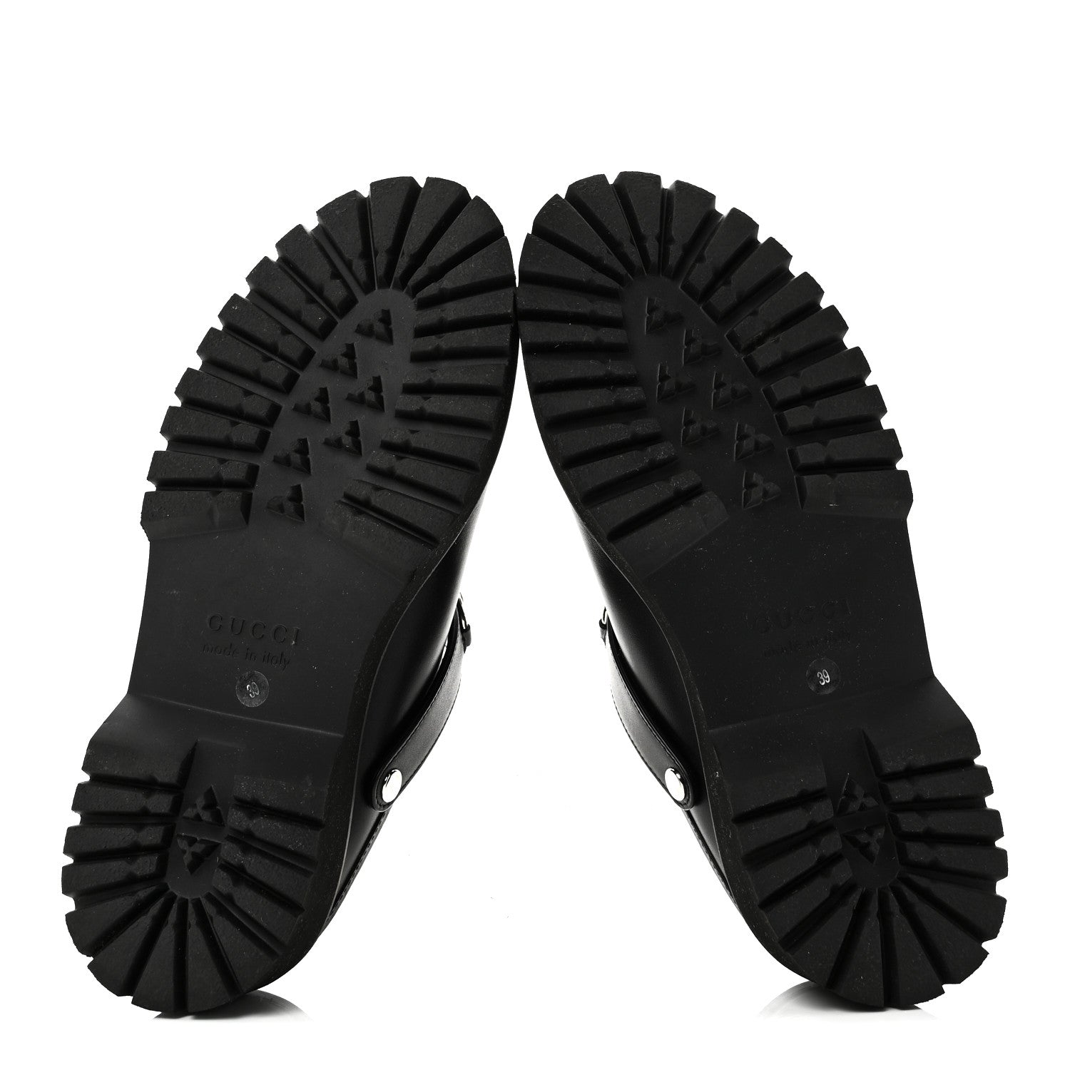 Gucci Calfskin Womens Horsebit Platform Mules 39 Black 7 of 9