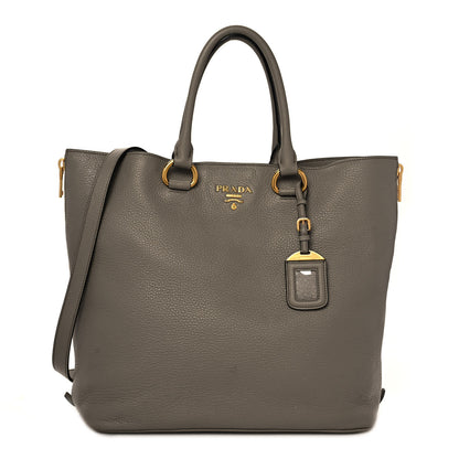 Prada Vitello Phenix Side Zip Tote Argilla 1 of 10