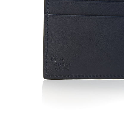 Gucci Microguccissima Bi-Fold Wallet Navy Blue 6 of 8