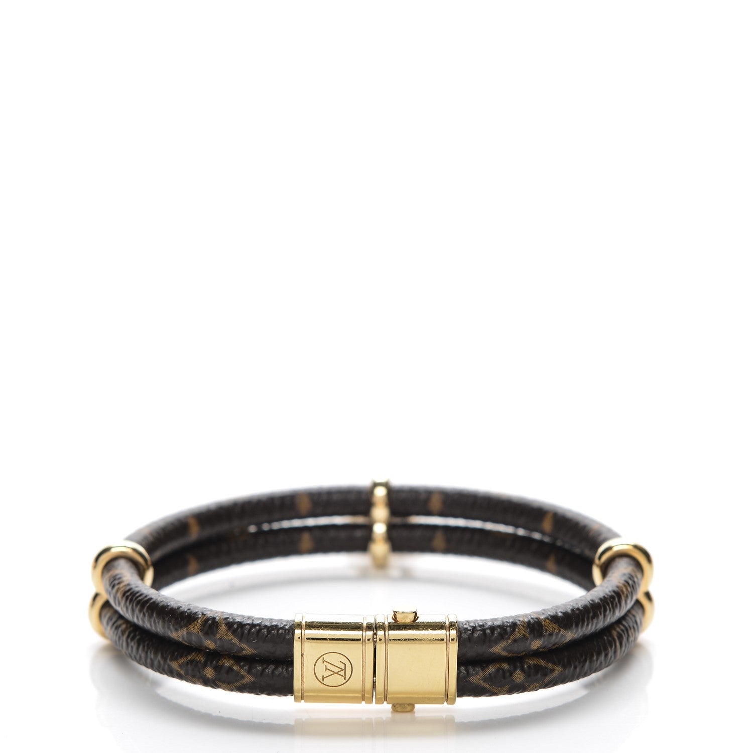 Louis Vuitton Monogram Keep It Twice Bracelet 19 3 of 4