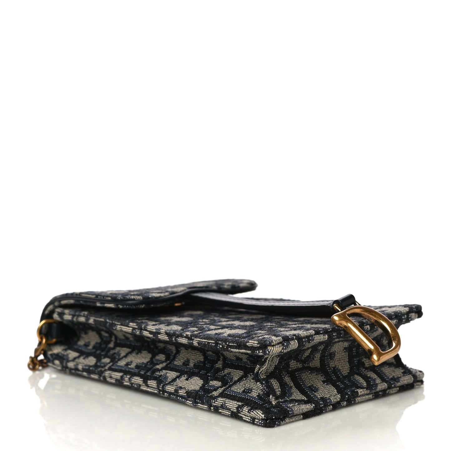 Oblique Vertical Saddle Pouch Blue